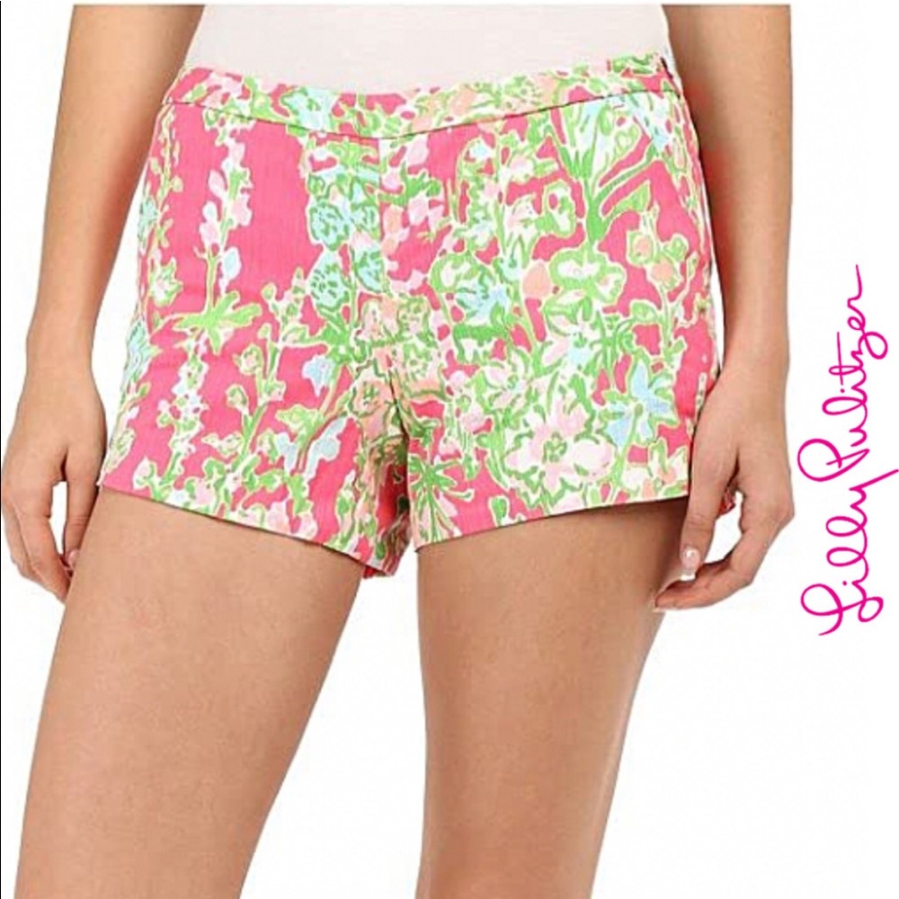 Lilly Pulitzer shorts pink floral preppy